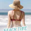 FURTALK Beach Hats for Women Summer Straw Sun Hat Wide Brim Crochet Hats (Medium, Khaki)