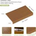 Bamboo Wire Shelf Covers for 24" x 16" Racks, Snap-On Modular Removable Wire Rack Cover for Pantry & Kitchen, Set of 5, Walnut