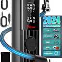 Tire Inflator Portable Air Compressor for Car Tires, 150 PSI & 20000mAh Battery 4X Fast Inflation Cordless Tire Pump, 12V DC & Cordless Dual Power Electric Air Pump for Car Motorcycle Bike Ball (New upgrade)