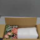 Faux Flowers with Vase,Artificial Silk Roses in Vase, Fake Plant Eucalyptus Flower Arrangement for Home Office Farmhouse Bathroom Dining Table Centerpiece Decorations Coffee Table Decor (Dusty Pink)