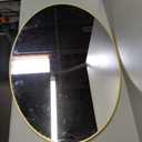 HD Make-up Mirror Dressing Mirror Wall Mount Iron Gold Metal e Shaving Mirror Oval Wall Mirror Bathroom Dressing Hallway Decoration Mirror