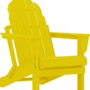 Restcozi Adirondack Chairs, HDPE All-Weather Adirondack Chair, Fire Pit Chairs (Folding, Yellow)