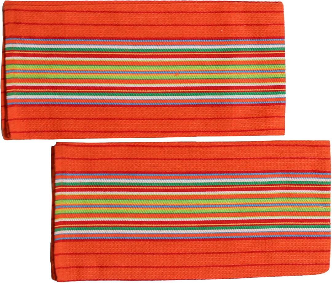 Kitchen Towel | Cotton Rich Hand Towel Set | Cleaning Napkin | Multipurpose Cleaning Cloth | Honeycomb-Center Border Weave | Hanger Pack Set of 2 | 50x70cm |Orange Kitchen Towel | Cotton Rich Hand Towel Set | Cleaning Napkin | Multipurpose Cleaning Cloth | Honeycomb-Center Border Weave | Hanger Pack Set of 2 | 50x70cm |Orange