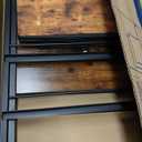 DEVAISE Mobile File Cabinet, Rolling Printer Stand with 3 Drawers, Fabric Vertical Filing Cabinet fits A4 or Letter Size for Home Office, Rustic Brown Wood Grain Print