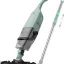 Handheld Pool Vacuum Portable Pool Cleaner with Upgraded Powerful Suction Perfect for Above Ground Pools, spas,hot tubs and Small inground Swimming Pools for Cleaning Small Debris, Mint Green