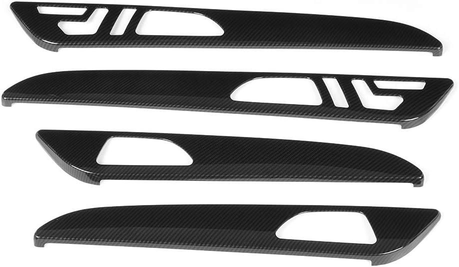 Carbon Fiber Interior Door Panel Trim 4pcs Set Compatible with GLE GLS ML GL GLS320 400 2013-2019