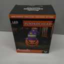 PRESENCE 5FT Halloween Decorations Outdoor - Halloween Inflatables Pumpkin with Build-in LED Lights Blow Up Pumpkin for Halloween Party Indoor Outdoor Yard Garden