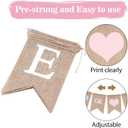 2 x GCQQ He or She Banner, No DIY He or She Gender Reveal Burlap Banners, Baby Shower Banner Sign for Girls or Boy, Gender Reveal, Welcome Baby Backdrop Decoration