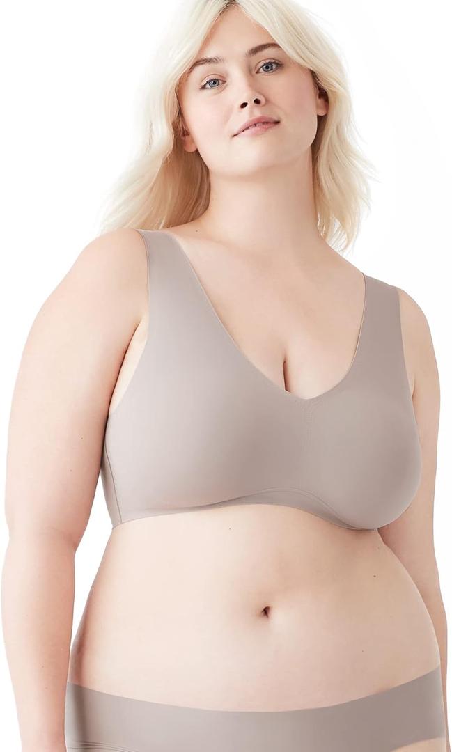 True & Co Women's True Body Lift V Neck Bra ((Large) 36-38A/D, Mink)