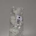 Kunjocy 24 Pieces Glitter Christmas Picks Ornaments Decorative Sticks Candy Picks Curly Sprays Twigs for Christmas Tree Branches Vase Fillers Crafts Wreath Garland Party Wedding Holiday (24, White)