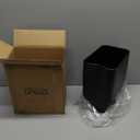 Cesun Small Bathroom Trash Can 2.1 Gallon Wastebasket, Modern Metal Garbage Can Office Waste Basket, Matte Black Stainless Steel Trash Bin for Bedroom, Home Office, Toilet, rv, Near Desk, Under Sink