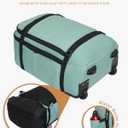 Hynes Eagle Rolling Backpack 42L Backpack with Wheels Airline Approved Carry on Luggage Laptop Travel Suitcase Bag for Women Men Mint Green