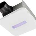 Broan-NuTone AR110LKVV SurfaceShield Vital Vio Powered Exhaust Vent LED White Light & Violet Light, 110 CFM, White