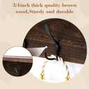 Geelin 35 Inch Wall Shelf with Hooks and Shelf Organizer Wall Mount Coat Rack with 5 Triple Hooks for Hanging for Entryway, Hallway, Bathroom, Living Room, Bedroom