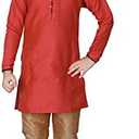 Pro-Ethic Style Developer Boy's Silk Indian Clothing Traditional Wear Kurta Set's For Kids Boys | Pack Of 1 (S-135) Size 7