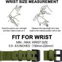 Rugged Nylon for Garmin Instinct 2/2X/3 Watch Band 45mm 50mm,Durable Breathable Wristband for Garmin Instinct Standard/Solar/Tactical/tide/Esports/Solar Tactical Band