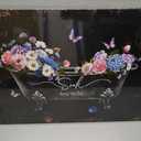 Bathroom Wall Art Floral Canvas Print Vintage Flower Decor 16x24''
