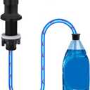 Soap Dispenser for Kitchen Sink, Countertop Soap Dispenser Pump, 47" Silicone Extension Tube Connect to The Soap Bottle Directly, Say Goodbye to Frequent Refills (Black)