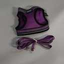 rabbitgoo Cat Harness and Leash Set for Walking Escape Proof, Adjustable Soft Kittens Vest with Reflective Strip for Cats, Comfortable Outdoor Vest, Purple, XL