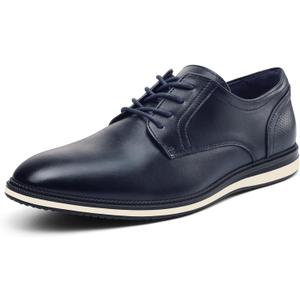 Men's Casual Oxfords Dress Shoes Business Formal Sneakers (Blue, 10)