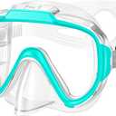 Swim Goggles Kids, Anti Fog Swimming Goggles with Nose Cover,No Leaking Clear Snorkel Dive Mask 180 Wide View Men Women Youth Boys Girls (Green)