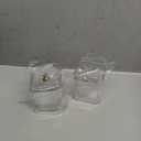 2 Pack Acrylic Qtip Holder Cotton Swabs Holder Cotton Ball Organizer Clear Qtip Dispenser Jar with Lid for Bathroom Vanity Canister Storage