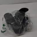 4Pack Post Cap Tie Brackets for 4x4 Wooden Posts, 14-Gauge Post Anchor Connector, Black Steel Installation Brackets, Internal Size 3-1/2" , Used to Connect Beams to The Top of Posts