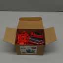 LovesTown 50PCS Fire Truck Toy Set, 6PCS Die-cast Small Rescue Emergency Vehicles Red Fire Trucks 44PCS Firemen Toy Figures, Christmas Birthday Gifts for Over 3 Years Old Boys