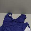 Tankini Swimsuit for Women Tummy Control Two Piece Bathing Suit Ruched Ruffle Swimwear Top with Bottom (XX-Large, Dark Blue)