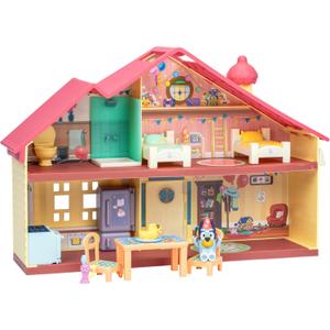Bluey Celebration Home Playset, Portable Birthday Party Toy House with 11 Removable Accessories and 2.5 Figure, House Toys for Kids of Ages 3+