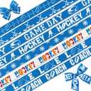 8 Pack Hockey Ribbons, 3/8" Wide Grosgrain Ribbon for Gift Wrapping, Game Day Party Decor, DIY Crafts, 3 Yards Each