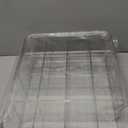 ZEXALOR Socks Underwear Drawer Organzier Dividers, 16 Compartment Removable Divided Plastic Storage Bin with Lid, Storage Organizer for Scarves Ties Bras, Clear Dresser Drawer Organizers (Large-16 Grids)