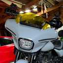 Motorcycle Windshields Windscreen Wind Splitter Fit for Harley CVO Street Glide Ultra FLHRXSE FLHX FLHXU 2023.5-2025 (Yellow)