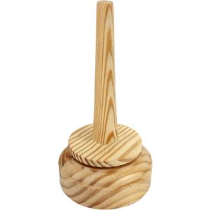 Iblay Wood Arts Wood Yarn Holder with Twirling Mechanism Classic Hand-Operated Winding and Dispensing Accessories, Presents for Craft Lovers7 Inch (Style-1)