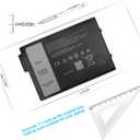 7WNW1 Laptop Battery for Dell Latitude 5424 5420 Rugged Latitude 7424 Rugged Extreme P137G P85G P86G P137G001 P137G002 P85G001 P86G001 DMF8C GK3D3 6NNCF DP3KF DMF0C 451-BCHV 0DMF8C 0GK3D3 07WNW1