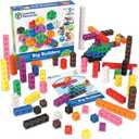 Learning Resources MathLink Cubes Big Builders - Math Manipulatives Kindergarten Games, Pattern Building Blocks, Counting Blocks, STEM Sets, Classroom Counters, Fine Motor Skills, Gifts For Kids