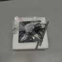 2 Inch 316 Stainless Steel Square Water Fountain Spout with Integrated Spray Baffle, Waterfall Spillway Scupper for Outdoor Decors, Pools, Ponds, Water Walls (Black)