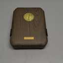 Travel Cigar Humidor Case - Cedar Lined, V Cut Cutter, Portable Humidor with Humidifier & Hygrometer, Holds 7-9 Cigars, Includes Lighter - Gift Set (Dark wood)