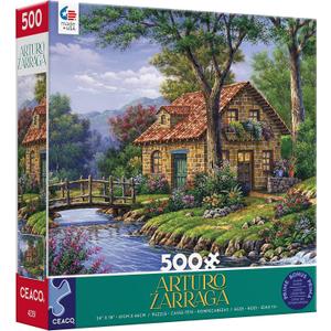 Ceaco - Arturo Zarraga - Cottage by The River - 500 Piece Jigsaw Puzzle