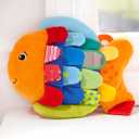 Melissa & Doug Ks Kids, Flip Fish Stuffed Animal, Soft Baby Book, Multi-Textured Squeaking & Crinkling Infant Sensory Toys for Babies with Baby Mirror, Tummy Time Toys for Infants Ages 09 Months