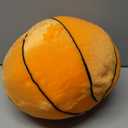 Basketball Pillow, Basketball Plush 11.8", Basketball Stuffed Animal, Fluffy Cute 3D Stuffed Sports Ball Plushies Room Decor Games Gift for Kids and Adults