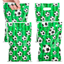 Soccer Goodie Bags, Plastic Birthday Party Favors Bags for Football Sport Theme