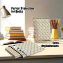 Book Lovers Book Sleeve, Book Accessories Bookish Gifts Book Gifts Friendship Christmas Birthday Gifts for Women Floral Lovers Mom Coworker, Aesthetic Book Pouch Book Protector, Retro Flowers