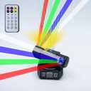 Mini Moving Head Disco Light RGBW Beam Stage Lights LED Rotating Starlight DJ Lighting, DMX & Sound Control, for Wedding KTV Bar Prom Party DJ Event Halloween Christmas (Mini 2arm Light) (2Arm Head STAGE LIGHT)
