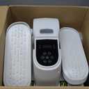 VIVURN 028 Under Desk Elliptical 12 Speed 5 Modes Motorized Leg Exerciser While Sitting for Seniors As Seen on TV Low Impact Electric Pedal Exerciser with Non-Slip Mat Quiet for Home and Office (White)