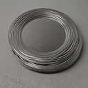 13 Inch Round Charger Plates, Set of 6, Dinner Chargers Bulk Wedding (Silver)