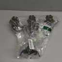 Metal Candelabra 5-Candle 10.1 Inch Tall Candle Holder Stick for Home Wedding Event and Party Festival,Bronze (Bronze-tulip Style)