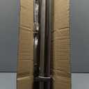 Double Curtain Rods for Window 72 to 144 Inch, Brushed Nickel Double Curtain Rods, 1-Inch Front and 5/8 Inch Back Double Window Drapery Rod, Double Decorative Curtain Rods with End Cap Finials