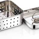 Stainless Steel Square Shape Paneer/Tofu/Cheese Maker/Mould Machine Hard Presse Mold KIt For Paneer/Cheese Making (350ml)