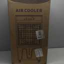 Swamp Cooler Air Conditioner with Dry Burn Protection, 4-in-1 Evaporative Air Cooler with 7-Gal Water Tank, 4 Modes, 3 Speeds, Remote, 12H Timer, Portable Windowless AC for Bedroom Home Office